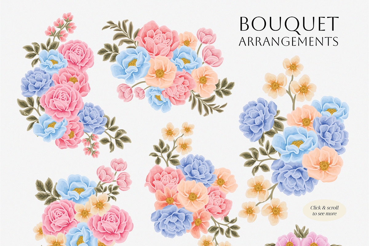 FESTIVE - Seasonal Flower Bundle, a Decorative Illustration by Artflorara (Photo 4 of 17)