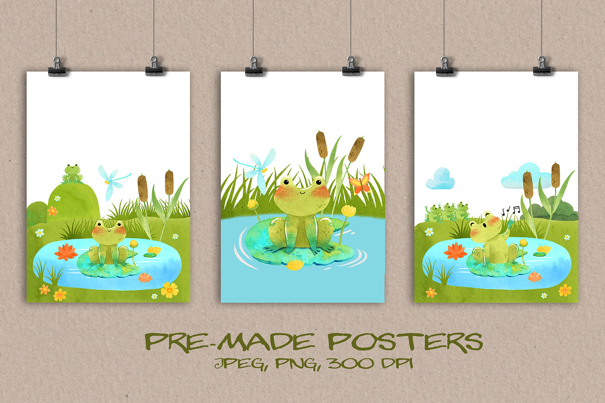 Cheerful Toad, Frog clipart, an Animal Illustration by LukaJreym (Photo 4 of 10)
