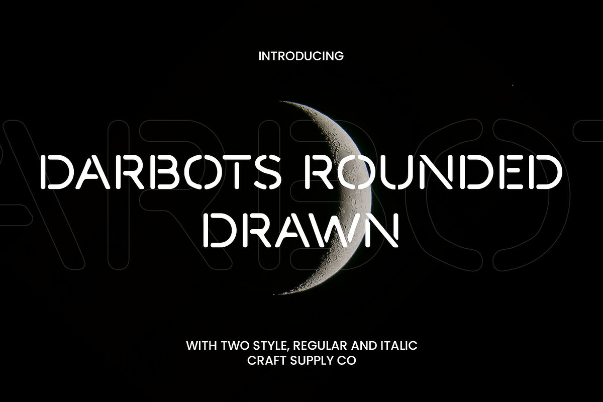 Darbots Rounded Drawn, a Sans Serif Font by Craft Supply Co. (Photo 1 of 8)