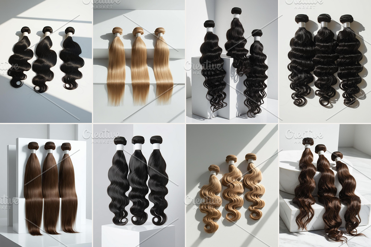 Luxury Hair models Photos Bundle, a Beauty & Fashion Photo by My Template Studio (Photo 4 of 13)