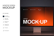 Desktop Monitor Screen Mockup, a Mac Mockup by graphypix (Thumbnail 2 of 4)