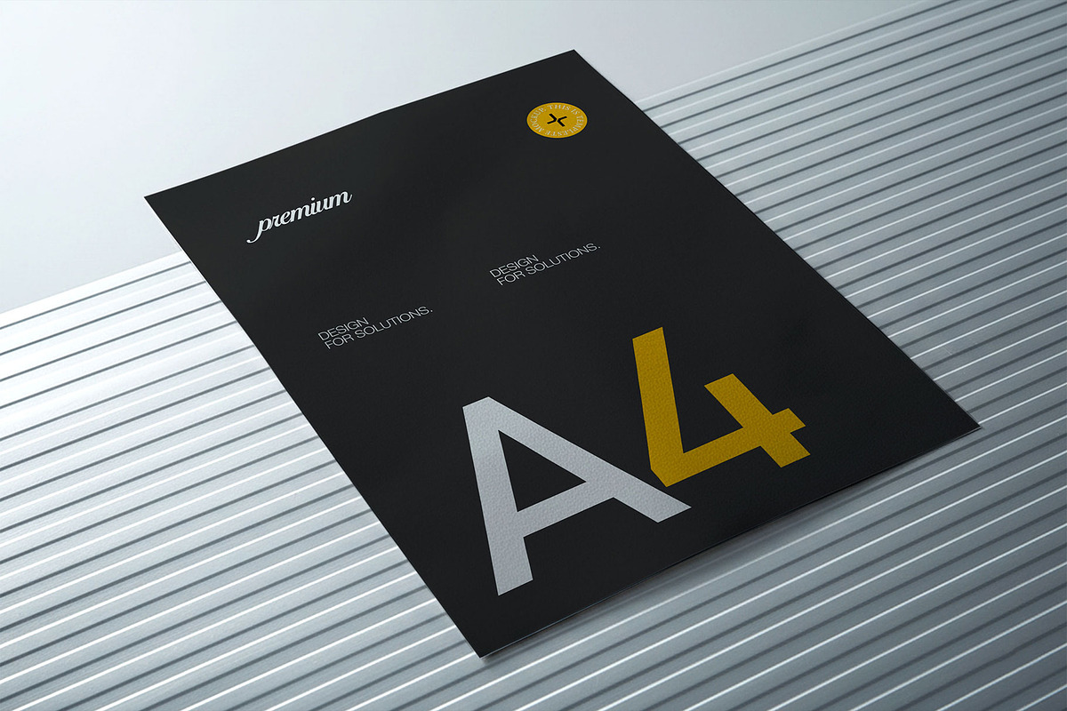 A4 Paper Flyer Mockup, an Advertising Mockup by Templeste (Photo 2 of 3)
