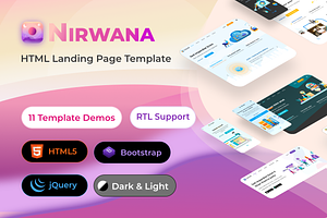 Nirwana HTML Landing Page Collection