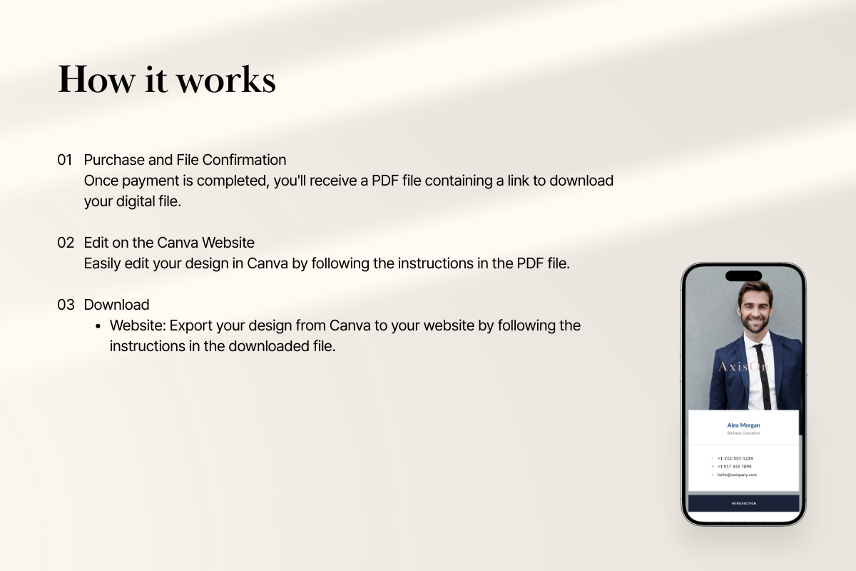 Lawyer & Executive Link in Bio Canva, a Landing Page Template by batang (Photo 4 of 5)