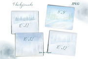 Woodland Landscape Spruce trees, an Illustration by Solo Art Original (Thumbnail 5 of 9)