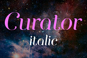 Curator Italic, a Serif Font by Etewut (Thumbnail 1 of 6)