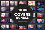 20 CD Cover Templates Bundle, a Templates & Theme by styleWish (Thumbnail 1 of 21)
