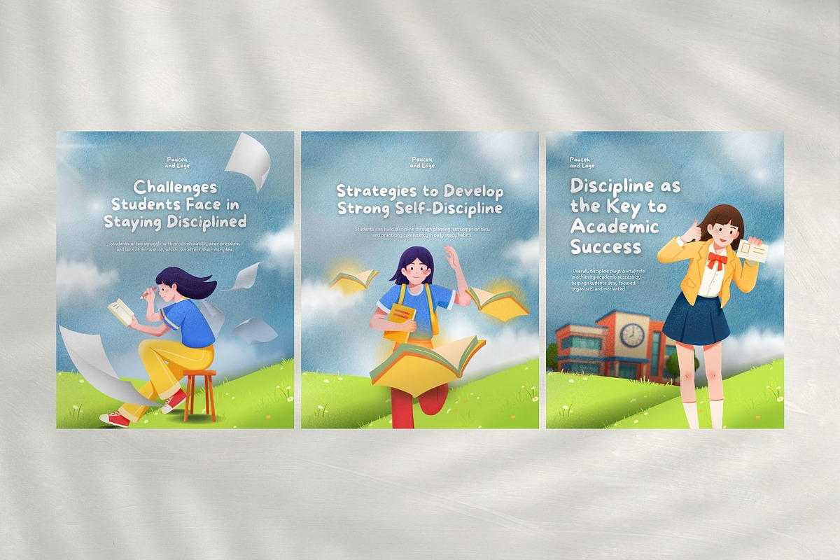 Academic Success Carousel Canva, a Social Media Template by Dstudio (Photo 4 of 4)