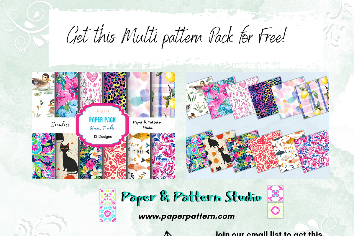 Watercolor Beach Seamless Print, a Pattern Graphic by Paper & Pattern Studio (Photo 9 of 9)