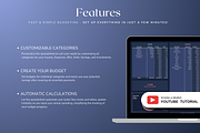Simple Paycheck Budget - Darkmode, a Templates & Theme by The Creative Plans co (Thumbnail 3 of 10)