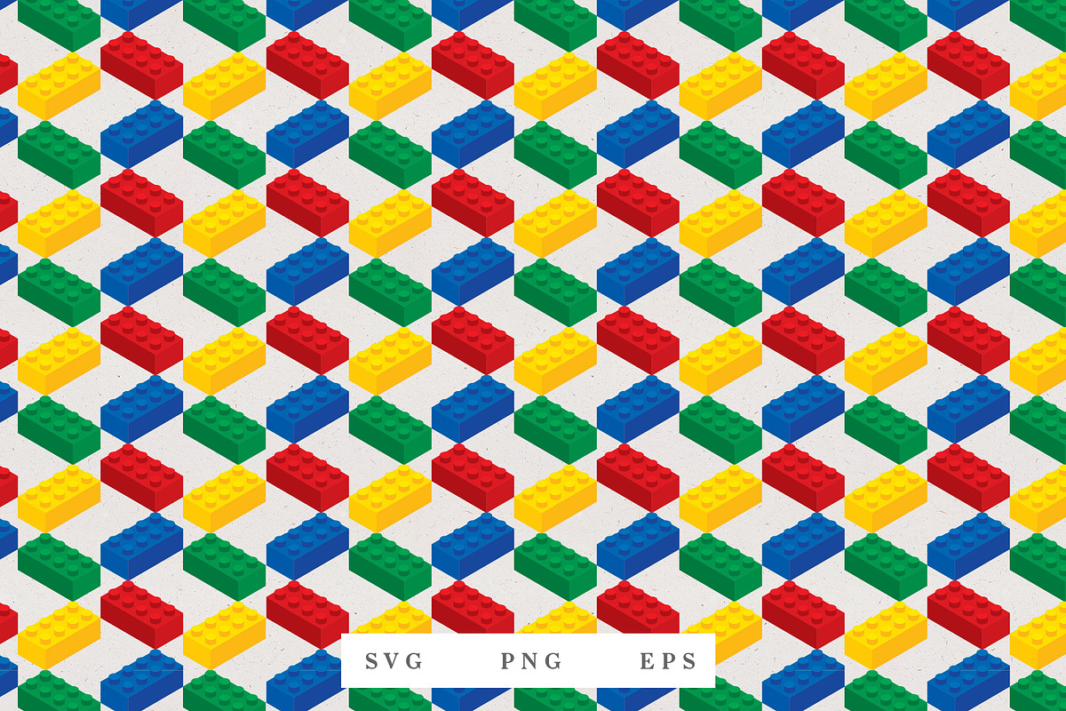 Bricks Repeat Pattern, a Pattern Graphic by Kessens