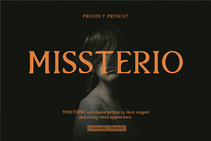 Missterio Mystery Story Font