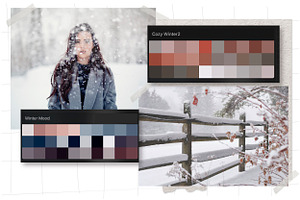 Navy Winter Digital Color Swatches