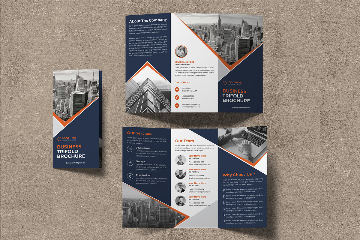 Business Brochure Trifold Template, a Brochure Template by SamiSimply7 (Photo 5 of 5)