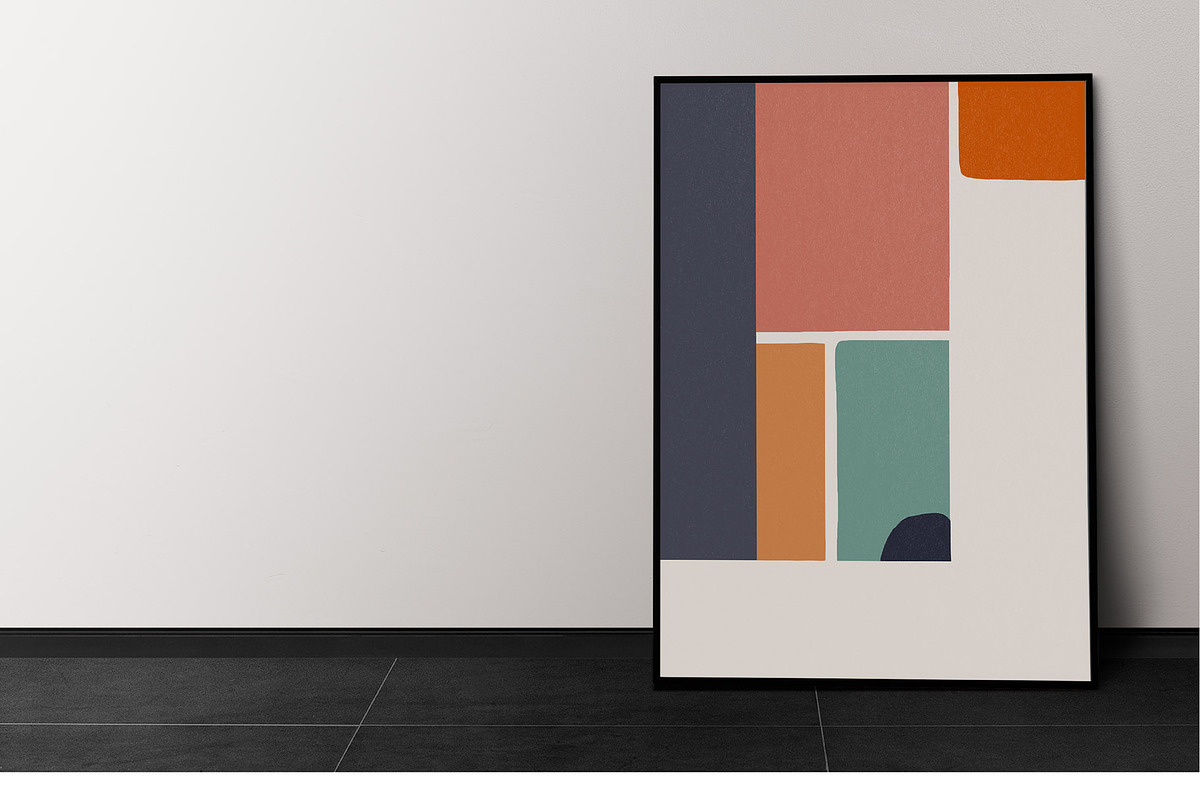 Geometric Abstract Mid Century Art, a Poster Template by Vibrand Studio (Photo 9 of 11)