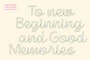 CS Bowie Dashed, a Script Font by Craft Supply Co. (Thumbnail 3 of 8)