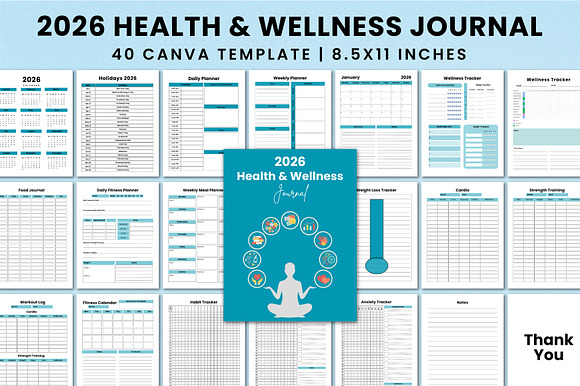 2026 Health & Wellness Journal KDP preview 6