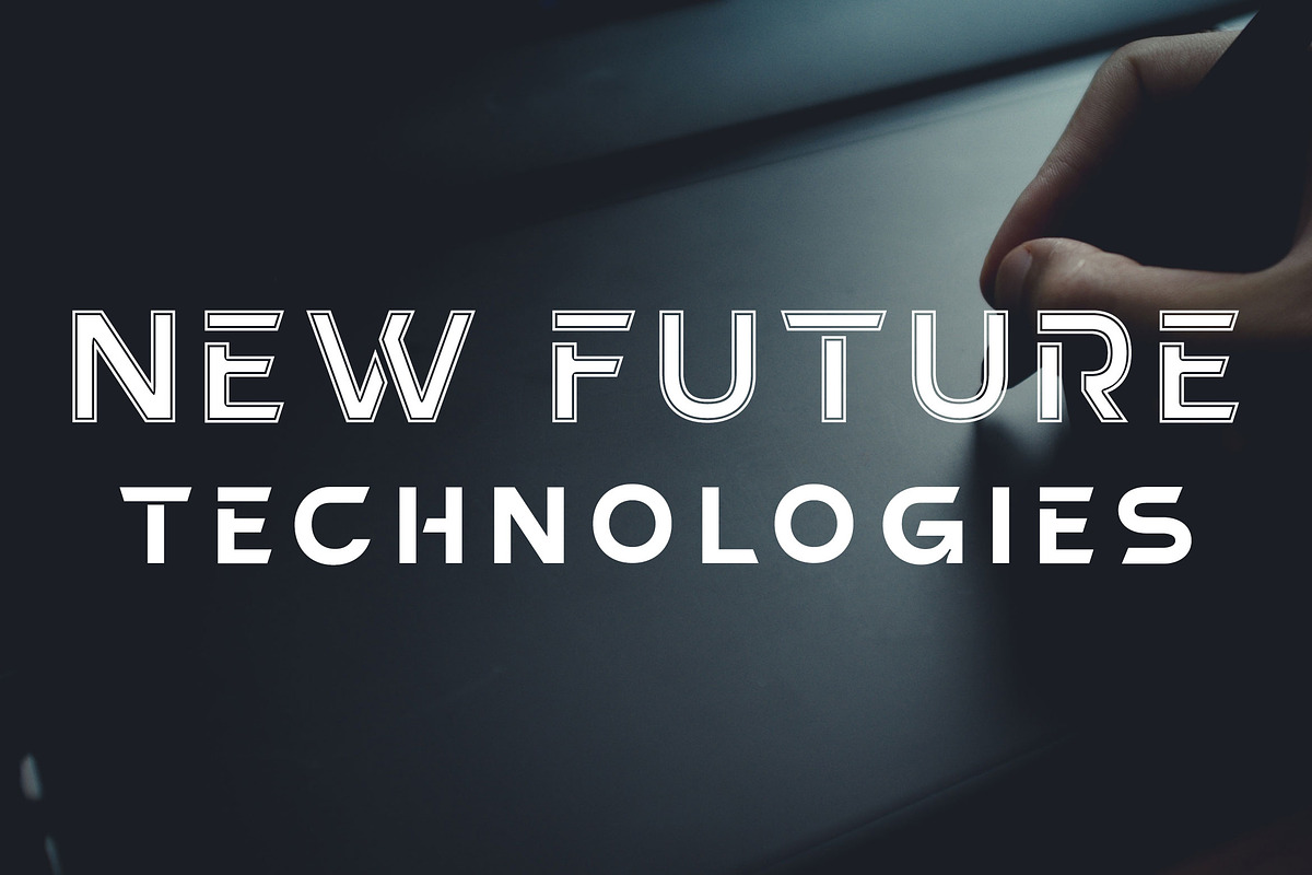New Future -Technologies Modern Font, a Sans Serif Font by LuhopCreative (Photo 1 of 8)