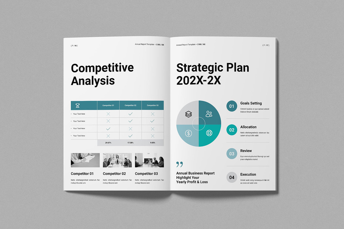Annual Report Template, a Brochure Template by Work-Envance (Photo 7 of 12)