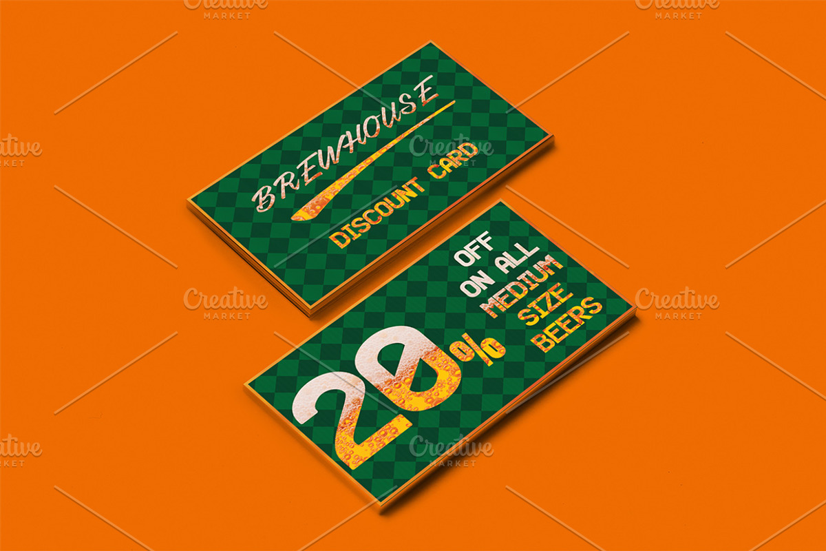 Brewery Discount Card, a Card Template by Konakchiev (Photo 3 of 3)