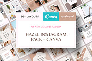 Hazel Instagram Pack - Canva, a Social Media Template by Crevo Studio (Thumbnail 1 of 9)