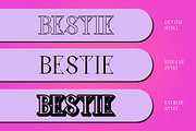 Chiston 3D, a Serif Font by Craft Supply Co. (Thumbnail 2 of 8)