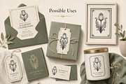 Tulip Ornament Vector Collection, a Decorative Illustration by AvalgaCollectiblesan (Thumbnail 3 of 4)