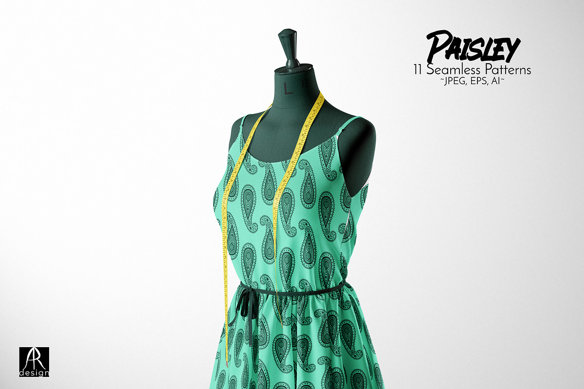 Vibrant Paisley Dreams Patterns, a Pattern Graphic by Rose Design (Photo 4 of 9)