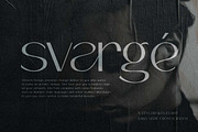 Svargé - Modern Elegant Font, a Sans Serif Font by Scratch Design (Thumbnail 1 of 15)
