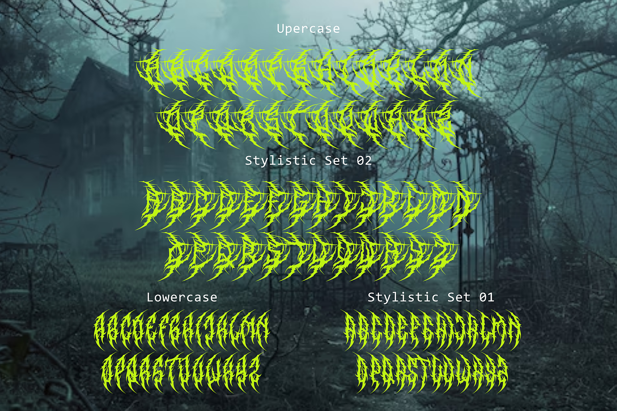 Gruthack - Death Metal Typeface, a Font by zamjumps (Photo 5 of 6)