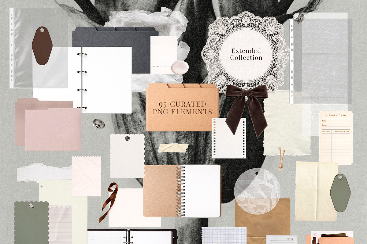 Elegant Paper Elements & Textures, an Object Graphic by Eva Gentle (Photo 4 of 10)