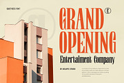 Quietness Condensed, a Serif Font by Aksapix Studio (Thumbnail 5 of 10)