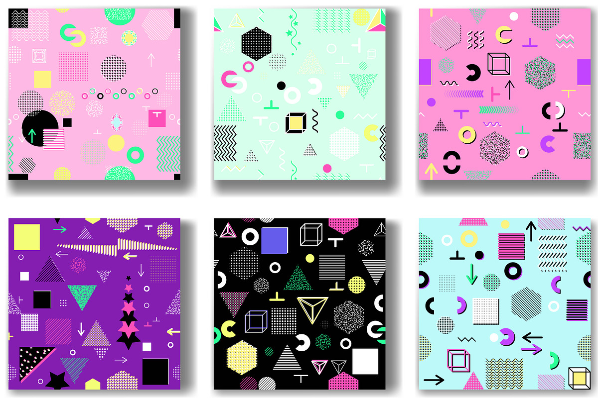 Memphis seamless pattern, a Pattern Graphic by artabramova (Photo 2 of 5)