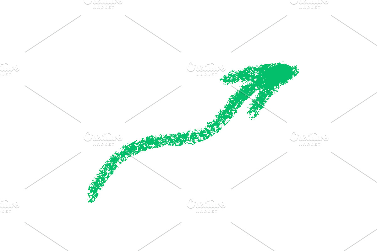 Crayon Doodle Chalk Arrow Sign, an Object Illustration by Elena Pimukova (Photo 23 of 27)