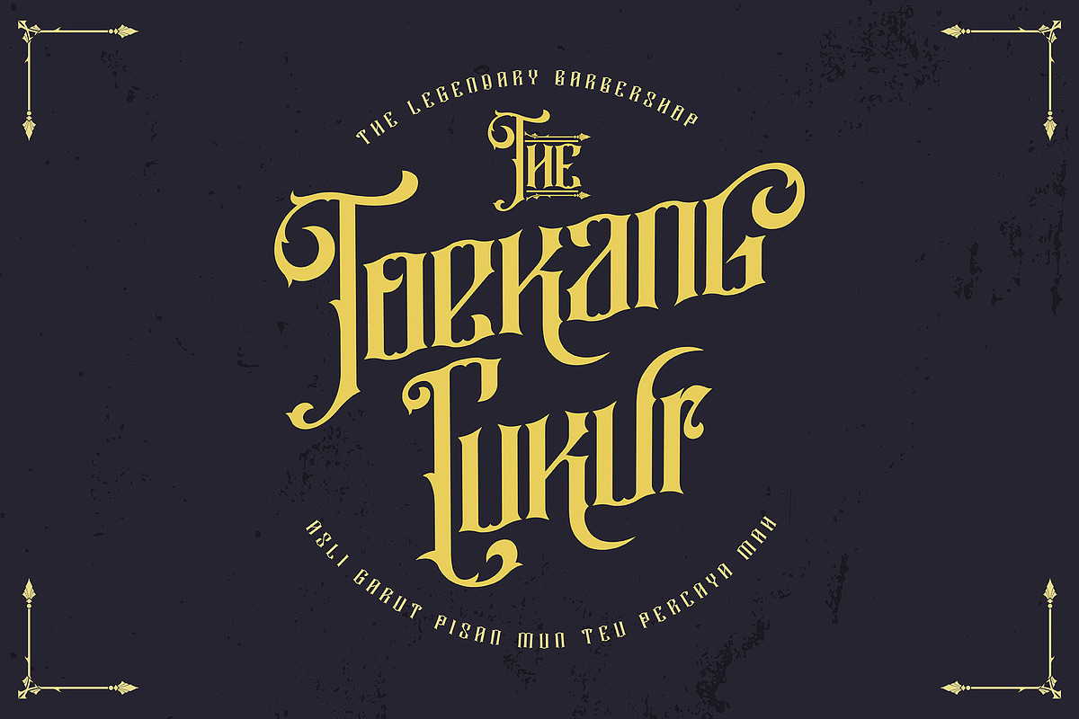 Rajawaley Typeface, a Blackletter Font by Dikas Studio (Photo 2 of 7)