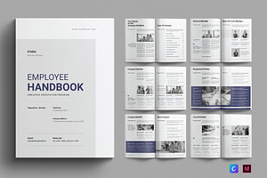 Employee Handbook Template, a Brochure Template by E-Type