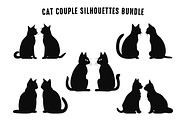 Couple Cat Silhouette SVG Vector Set, an Animal Illustration by Gfx Expert Team (Thumbnail 3 of 3)
