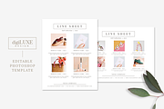 Line Sheet Template PHOTOSHOP, a Flyer Template by Digiluxe (Thumbnail 4 of 4)