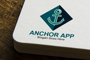 Anchor APP Logo Template, a Branding & Logo Template by mesuka