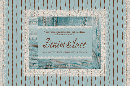 Charm Denim & Lace – Textures Set