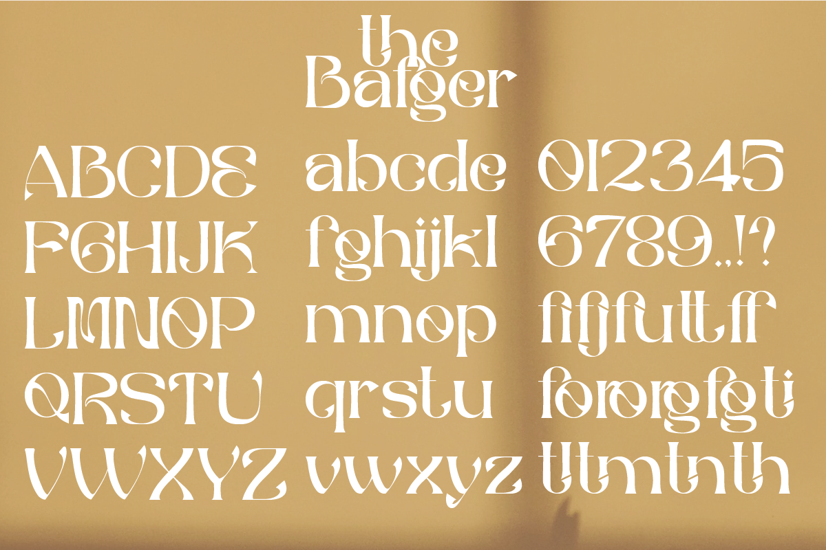 The Bafger, a Serif Font by Muksal Creative (Photo 7 of 8)