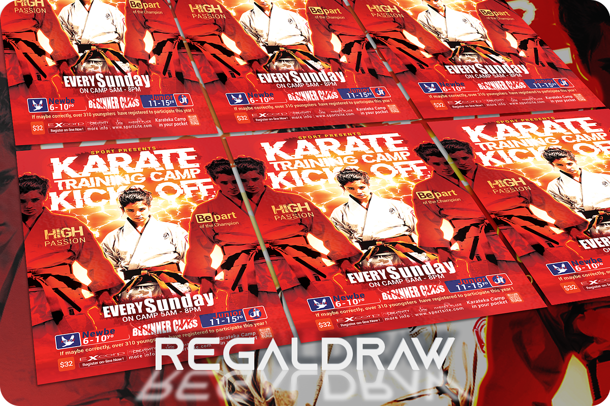 Karate Sport Event Flyer, a Flyer Template by regalDRAW (Photo 3 of 3)