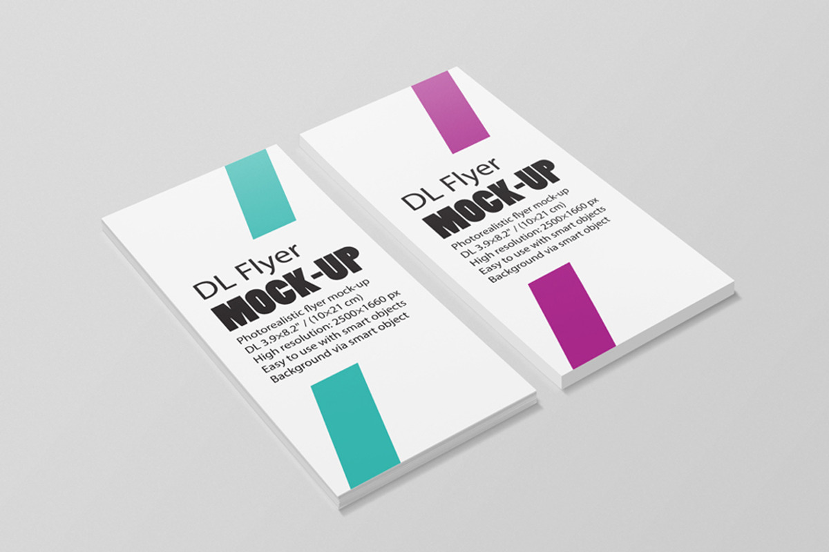 DL Flyer Mockup, a Print Template by resumetemplathttps://d3es (Photo 4 of 14)