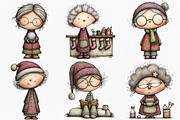Whimsical Christmas Grandmother, an Illustration by Canvas Craft (Thumbnail 3 of 7)