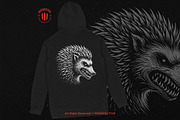 10 Bundle Dark Art Hedgehog thorns, an Illustration by Morspective (Thumbnail 4 of 7)