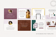 Melanie Facebook Page Templates, a Social Media Template by The Canva Template Shop (Thumbnail 4 of 5)