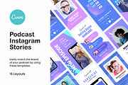 Podcast Instagram Stories Canva, a Social Media Template by Crevo Studio (Thumbnail 1 of 10)
