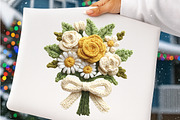 Crochet Flowers PNG Bundle, an Illustration by SinaCreation (Thumbnail 4 of 9)