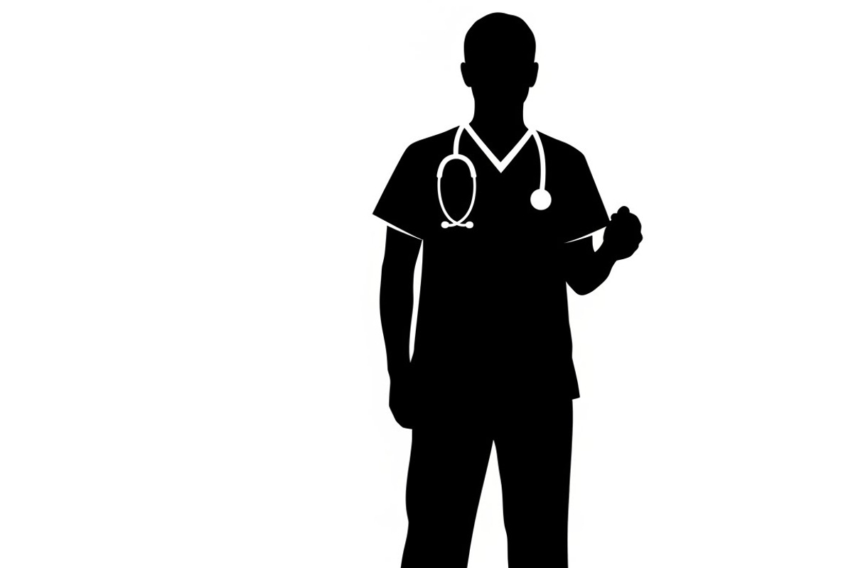 doctor and nurse silhouettes, an Illustration by Amazin_art (Photo 24 of 31)