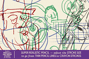 VVDS Realistic Pencils & Dry Media, a Brush Add-On by Vintage Voyage Supply (Thumbnail 3 of 10)